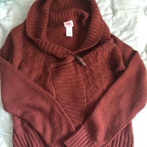 Mossimo Supply Co. Rust Brown Sweater Cardigan